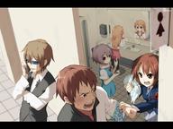 asahina_mikuru koizumi_itsuki kyon nagato_yuki parody safe suzumiya_haruhi // 604x453 // 53.5KB