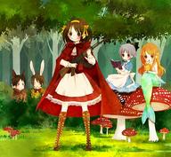 asahina_mikuru firearms koizumi_itsuki kyon nagato_yuki parody safe suzumiya_haruhi // 600x552 // 74.0KB