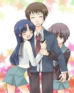 asakura_ryoko kyon nagato_yuki safe school_uniform // 437x544 // 55.1KB