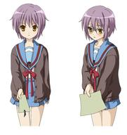 glasses nagato_yuki safe school_uniform // 567x600 // 66.3KB