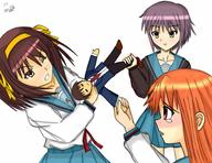 asahina_mikuru kyon nagato_yuki safe school_uniform suzumiya_haruhi // 604x466 // 64.9KB