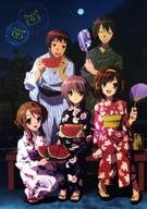 asahina_mikuru koizumi_itsuki kyon nagato_yuki safe suzumiya_haruhi yukata // 423x600 // 83.7KB